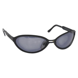 CHANEL Sunglasses metal Black CC Auth SW912