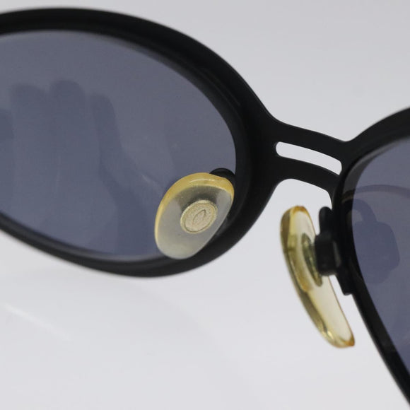 CHANEL Sunglasses metal Black CC Auth SW912