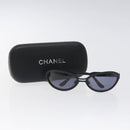 CHANEL Sunglasses metal Black CC Auth SW912-12