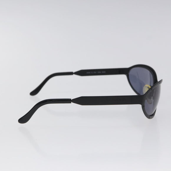 CHANEL Sunglasses metal Black CC Auth SW912