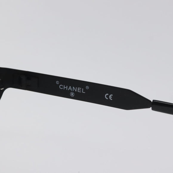 CHANEL Sunglasses metal Black CC Auth SW912