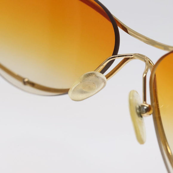 CHANEL Sunglasses plastic Orange CC Auth SW918