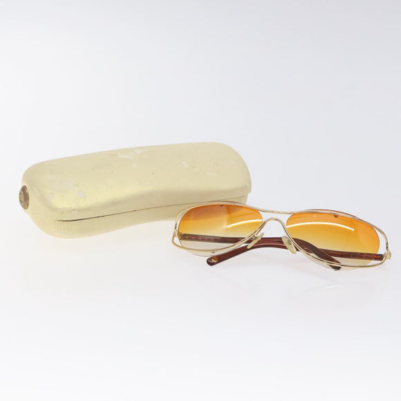 CHANEL Sunglasses plastic Orange CC Auth SW918