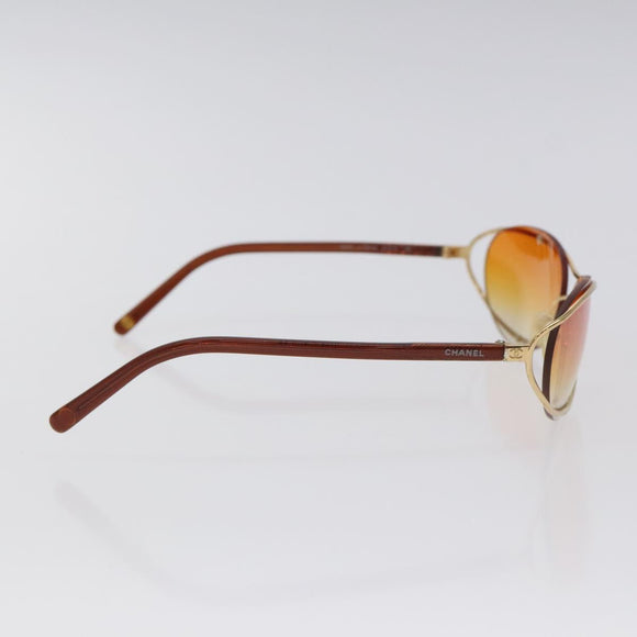 CHANEL Sunglasses plastic Orange CC Auth SW918