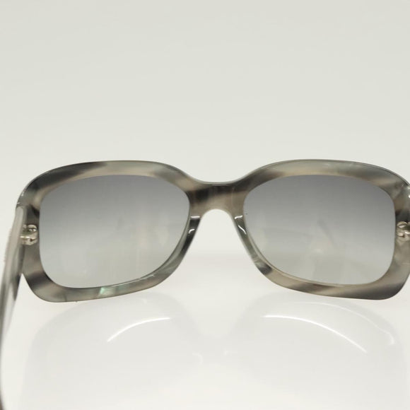 CHANEL Sunglasses plastic Gray CC Auth SW922