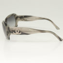 CHANEL Sunglasses plastic Gray CC Auth SW922-6