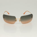CHANEL Sunglasses plastic Brown CC Auth SW924-2