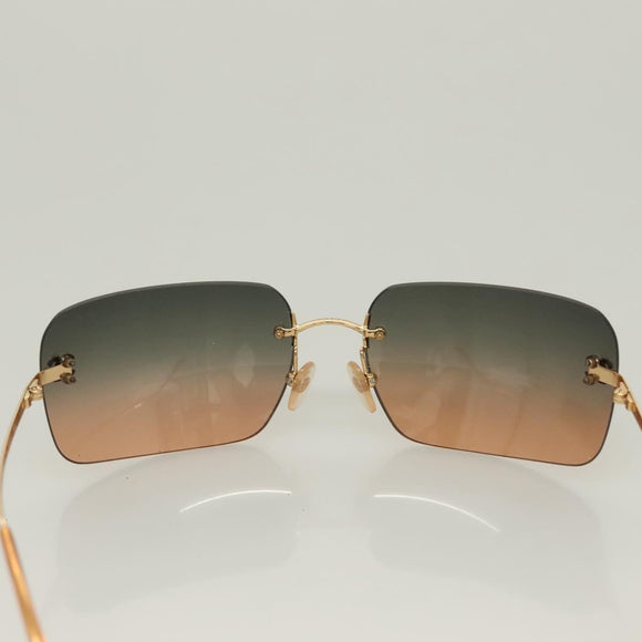 CHANEL Sunglasses plastic Brown CC Auth SW924