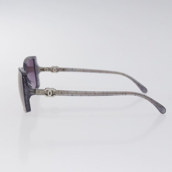 CHANEL Sunglasses plastic Purple CC Auth SW925