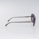 CHANEL Sunglasses plastic Purple CC Auth SW925-5