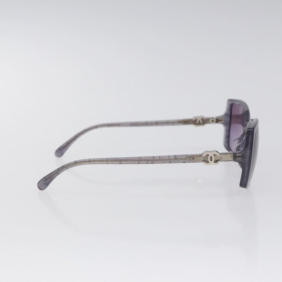 CHANEL Sunglasses plastic Purple CC Auth SW925