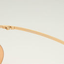 CHANEL Sunglasses metal Orange CC Auth SW927-8