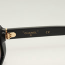 CHANEL Sunglasses plastic Black CC Auth SW928V-11