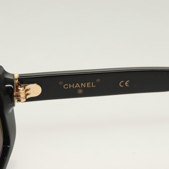 CHANEL Sunglasses plastic Black CC Auth SW928V