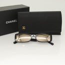 CHANEL Sunglasses plastic Black CC Auth SW928V-12
