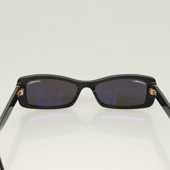 CHANEL Sunglasses plastic Black CC Auth SW928V