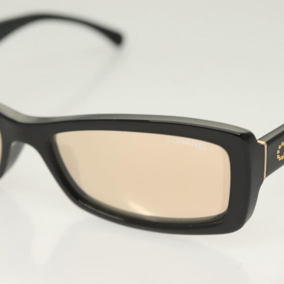 CHANEL Sunglasses plastic Black CC Auth SW928V