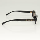 CHANEL Sunglasses plastic Black CC Auth SW928V-8