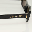 CHANEL Sunglasses plastic Black CC Auth SW928V-9