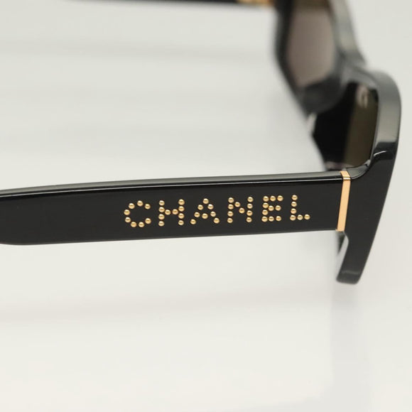CHANEL Sunglasses plastic Black CC Auth SW928V