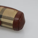 Burberrys Nova Check Golf Ball Case PVC set Beige Auth SW938-7