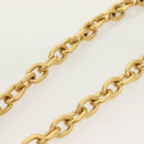 GIVENCHY Heart Necklace metal Gold Auth SW944-15