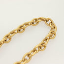 GIVENCHY Heart Necklace metal Gold Auth SW944-16