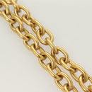 GIVENCHY Heart Necklace metal Gold Auth SW944-5