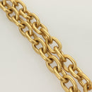 GIVENCHY Heart Necklace metal Gold Auth SW944-7