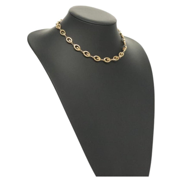 GIVENCHY Necklace metal Gold Auth SW945
