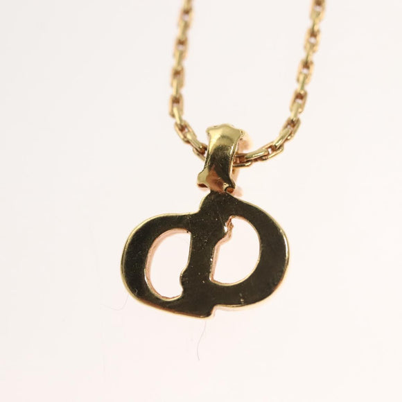 Christian Dior Necklace metal Gold Auth SW947
