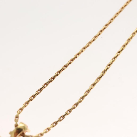 Christian Dior Necklace metal Gold Auth SW947