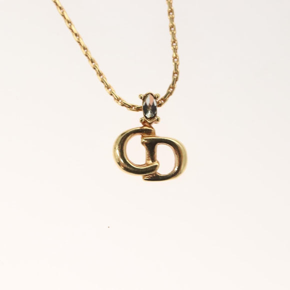 Christian Dior Necklace metal Gold Auth SW947