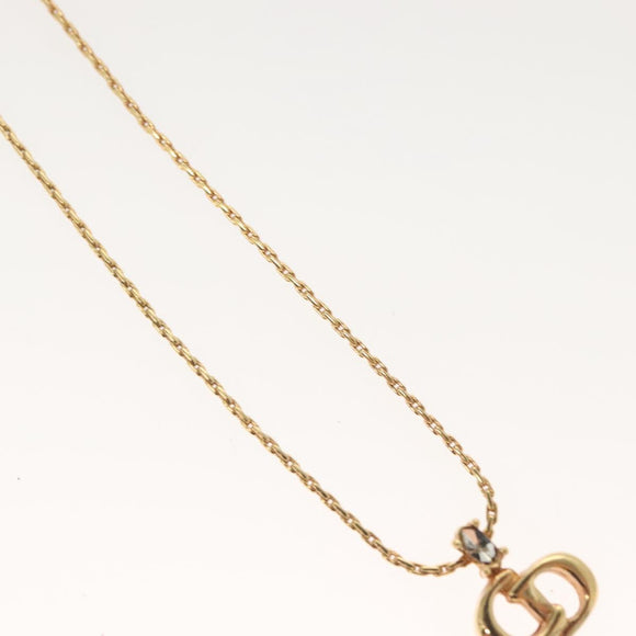 Christian Dior Necklace metal Gold Auth SW947