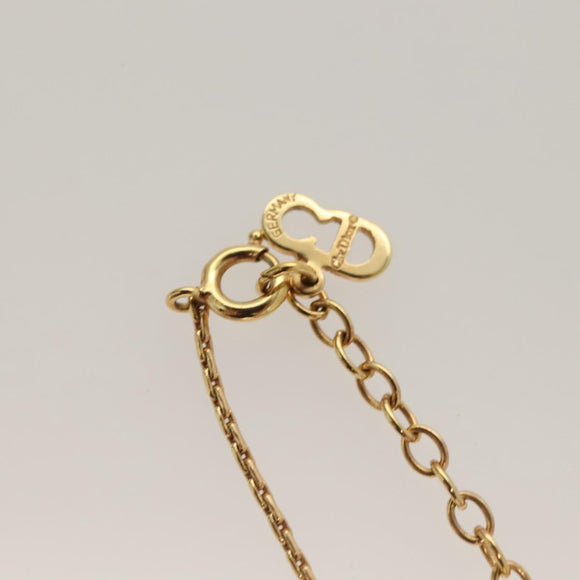 Christian Dior Necklace metal Gold Auth SW947