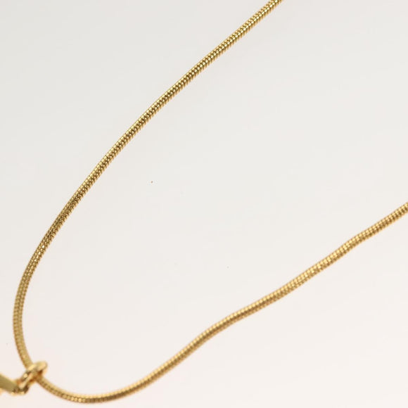 Christian Dior Necklace metal Gold Auth SW950
