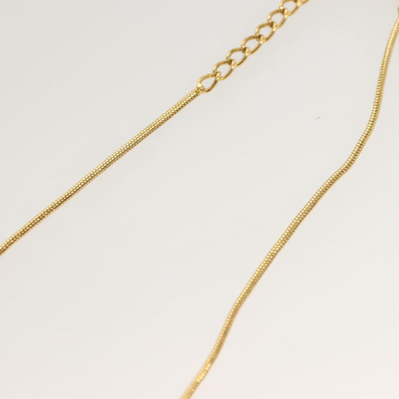 Christian Dior Necklace metal Gold Auth SW950