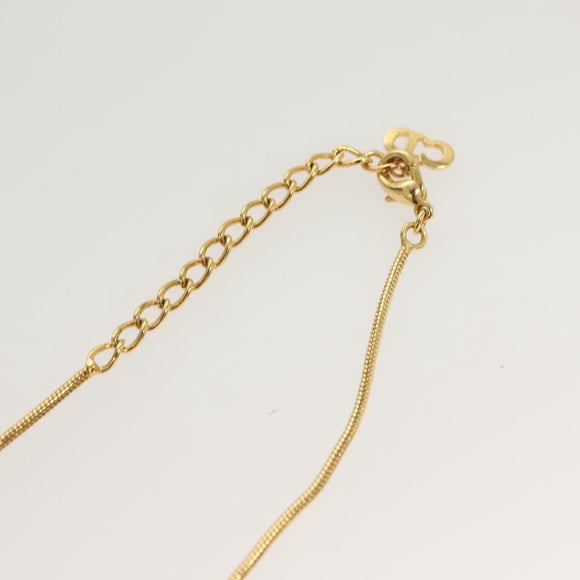 Christian Dior Necklace metal Gold Auth SW950