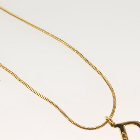 Christian Dior Necklace metal Gold Auth SW950