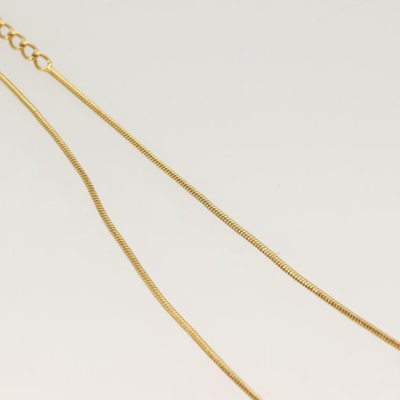 Christian Dior Necklace metal Gold Auth SW950