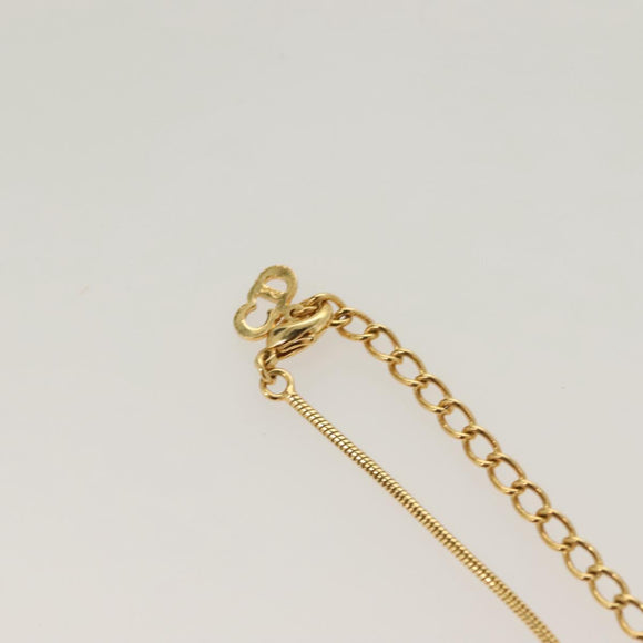 Christian Dior Necklace metal Gold Auth SW950