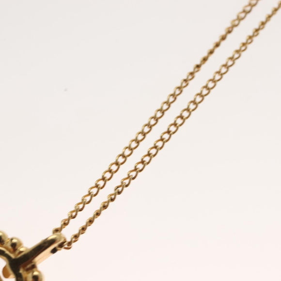 Christian Dior Necklace metal Gold Auth SW953