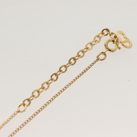Christian Dior Necklace metal Gold Auth SW953