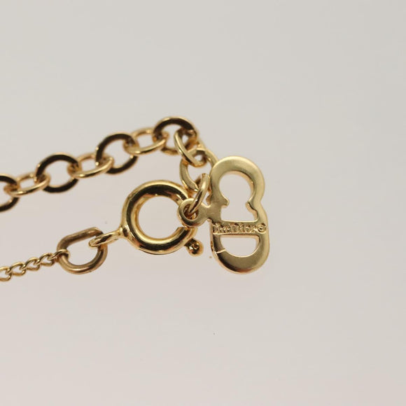 Christian Dior Necklace metal Gold Auth SW953