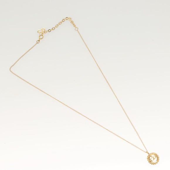 Christian Dior Necklace metal Gold Auth SW953