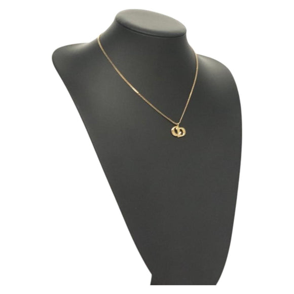 Christian Dior Necklace metal Gold Auth SW954