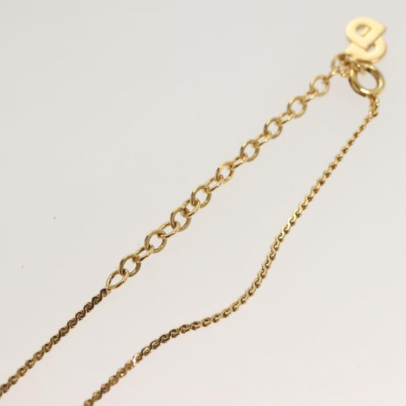 Christian Dior Necklace metal Gold Auth SW954