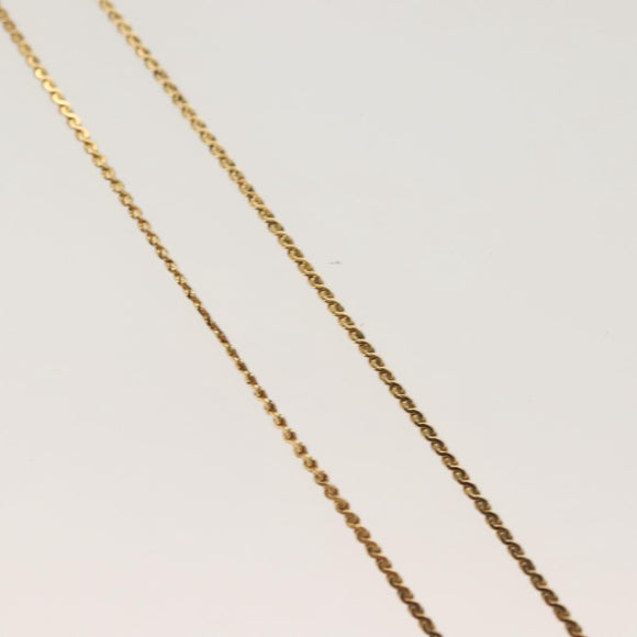 Christian Dior Necklace metal Gold Auth SW954