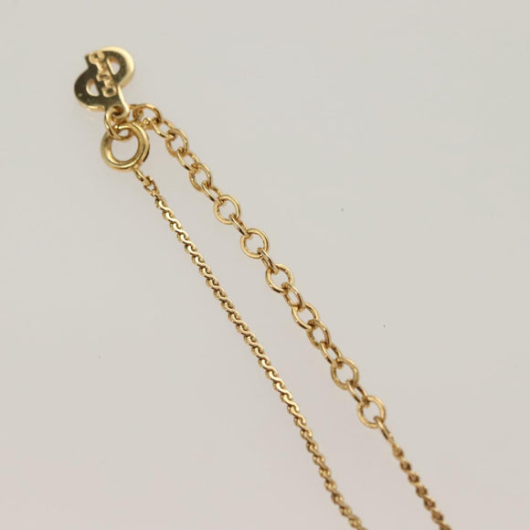 Christian Dior Necklace metal Gold Auth SW954