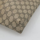 GUCCI GG Supreme Web Sherry Line Tote Bag PVC Beige Red Green Auth SW957-16